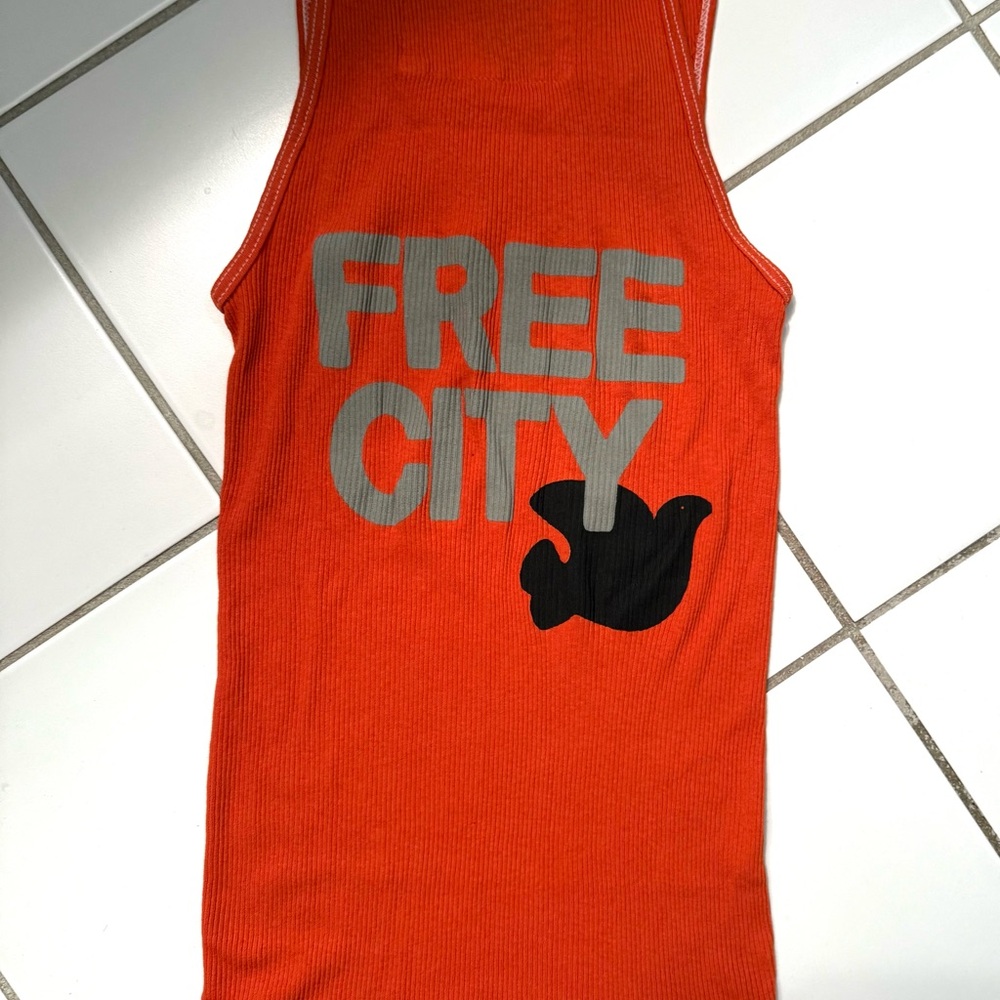 Freecity Orange and Gray Tank Top Apparel